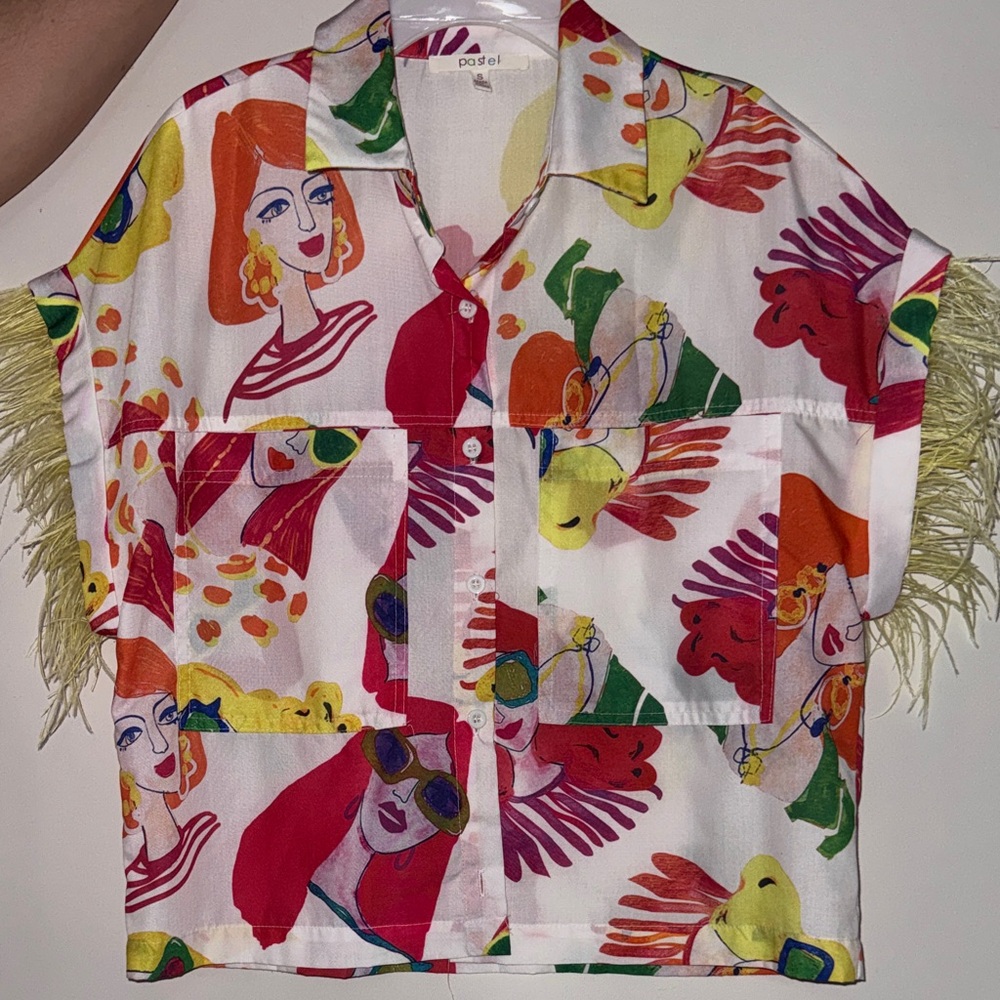 Pastels Multicolor Graphic Shirt